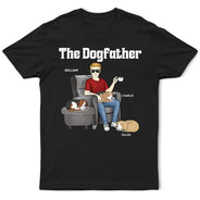 The Dogfather Best Dog Dad Ever - Personalized T Shirt
