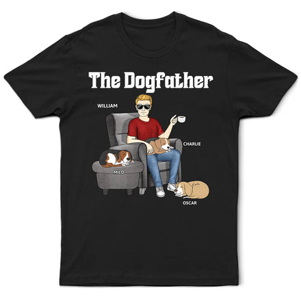 The Dogfather Best Dog Dad Ever - Personalized T Shirt