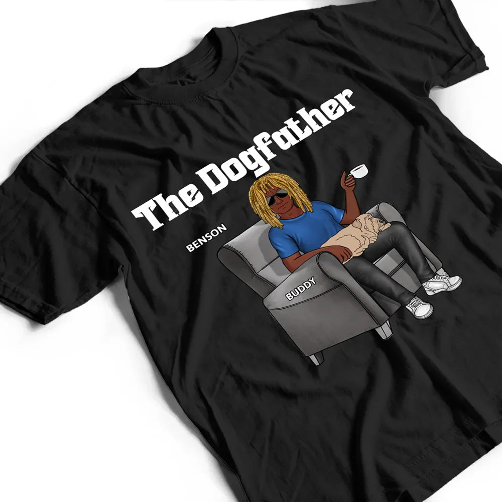 The Dogfather Best Dog Dad Ever - Personalized T Shirt