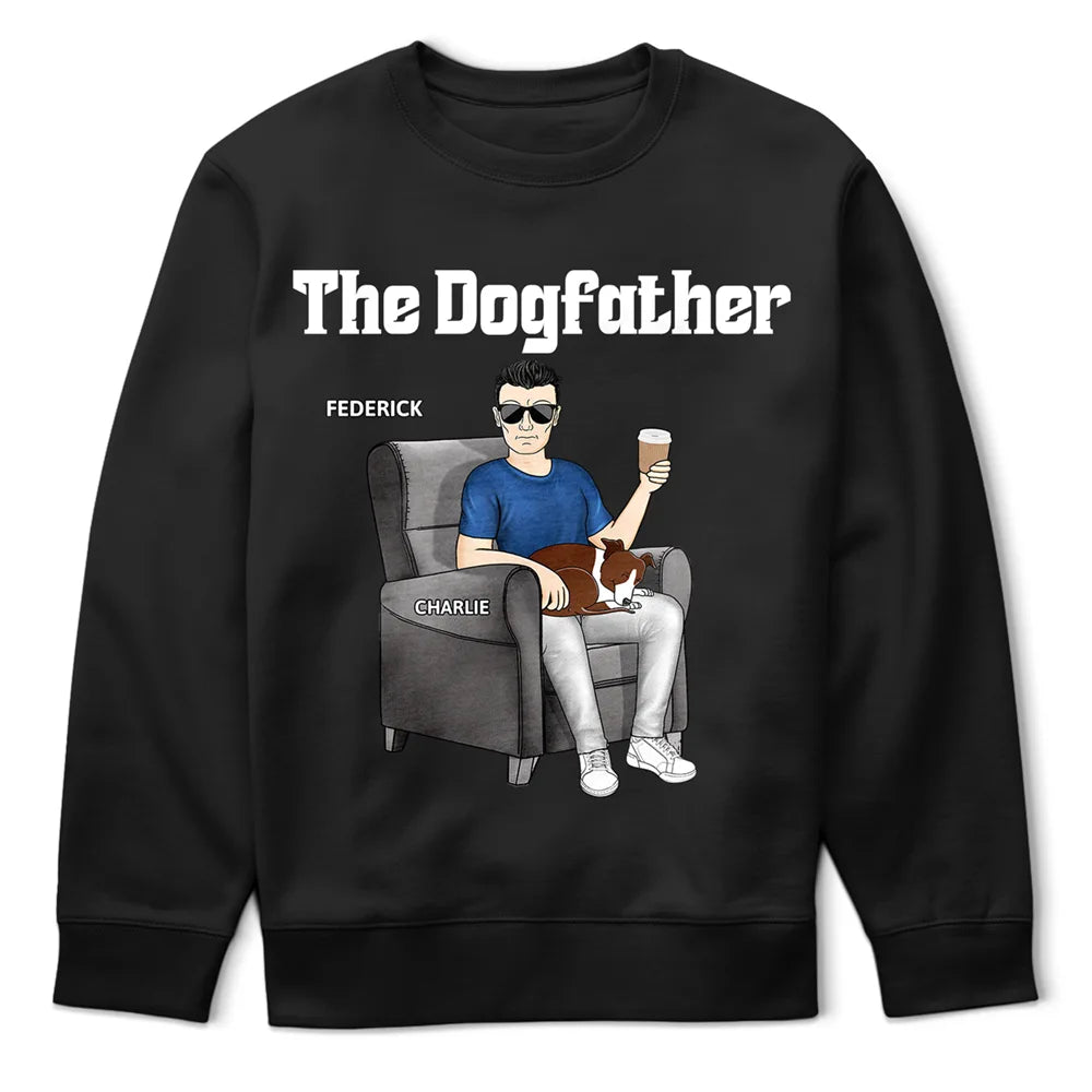 The Dogfather Best Dog Dad Ever - Personalized T Shirt