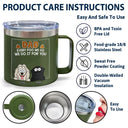 Dad Every Poo I Do - Personalized 14oz Stainless Steel Tumbler With Handle