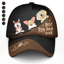 Best Dog Dad Ever Funny Cartoon Pet - Personalized Classic Cap
