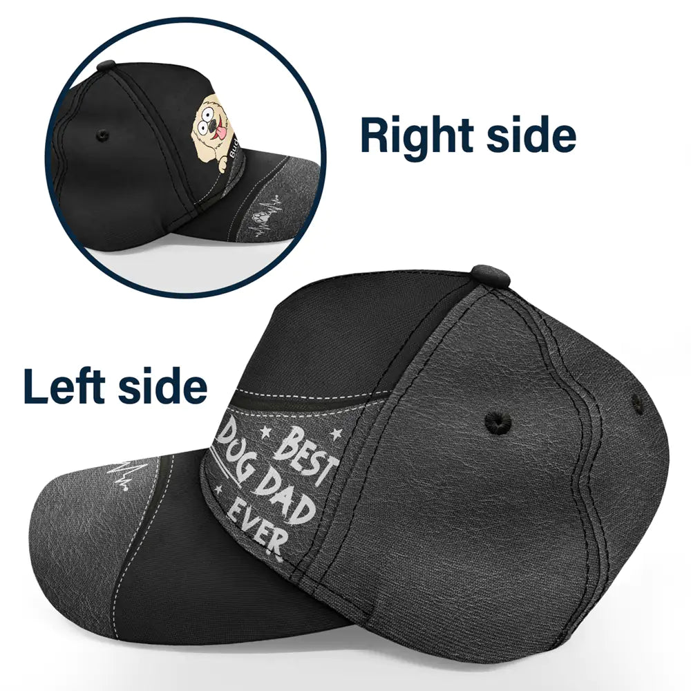 Best Dog Dad Ever Funny Cartoon Pet - Personalized Classic Cap