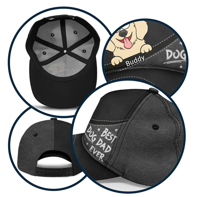 Best Dog Dad Ever Funny Cartoon Pet - Personalized Classic Cap