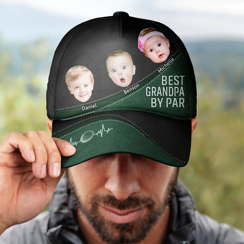 Custom Photo Best Daddy By Par - Personalized Classic Cap