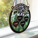 Grandkids Make Life More Grand - Personalized Window Hanging Suncatcher Ornament