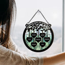 Grandkids Make Life More Grand - Personalized Window Hanging Suncatcher Ornament