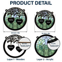 Grandkids Make Life More Grand - Personalized Window Hanging Suncatcher Ornament