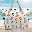 Custom Photo Best Nana Ever - Personalized Beach Bag