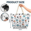 Custom Photo Best Nana Ever - Personalized Beach Bag