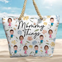 Custom Photo Grandma Things - Personalized Beach Bag