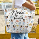 Custom Photo Grandma Things - Personalized Beach Bag