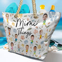 Custom Photo Grandma Things - Personalized Beach Bag