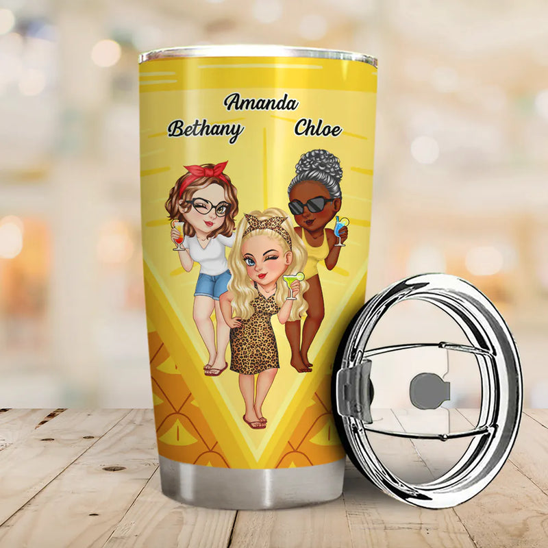 Nous ne sommes pas les filles d'à côté, thème fruité - Gobelet personnalisé