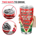 Nous ne sommes pas les filles d'à côté, thème fruité - Gobelet personnalisé