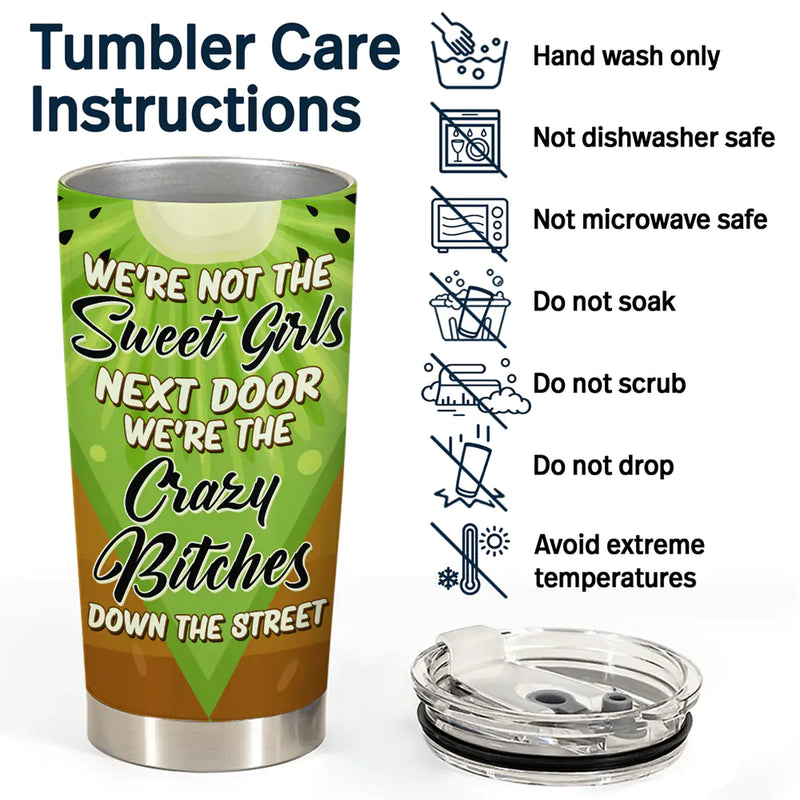 Nous ne sommes pas les filles d'à côté, thème fruité - Gobelet personnalisé