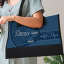 Mom Grandma Little Sweethearts - Personalized Canvas Tote Bag