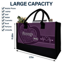 Mom Grandma Little Sweethearts - Personalized Canvas Tote Bag