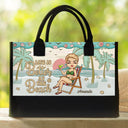 Just A Girl Who Loves Beaches - Personalized Canvas Tote Bag