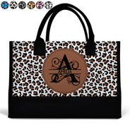 Monogram Name Custom - Personalized Canvas Tote Bag