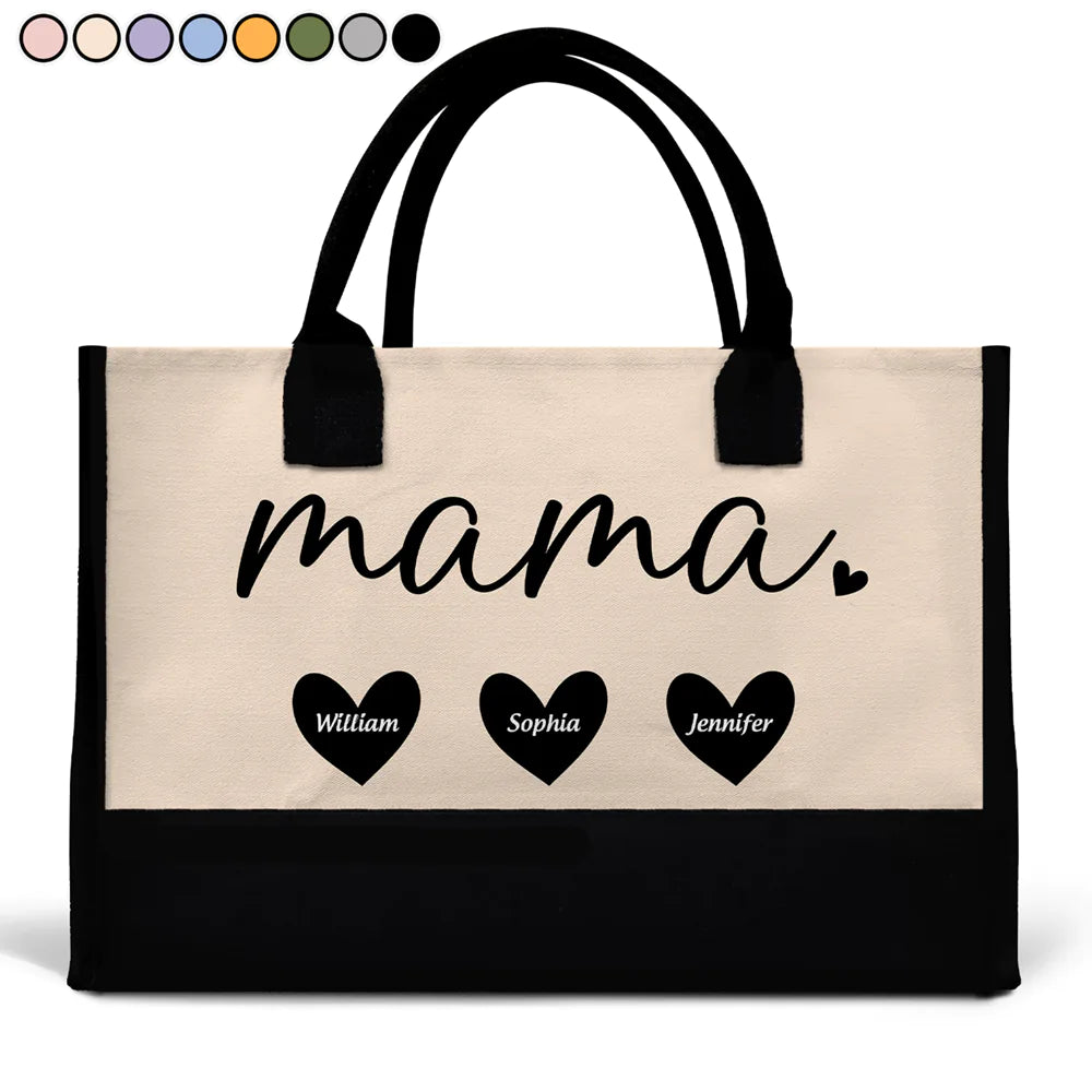 Mama Gigi Grandma - Personalized Canvas Tote Bag