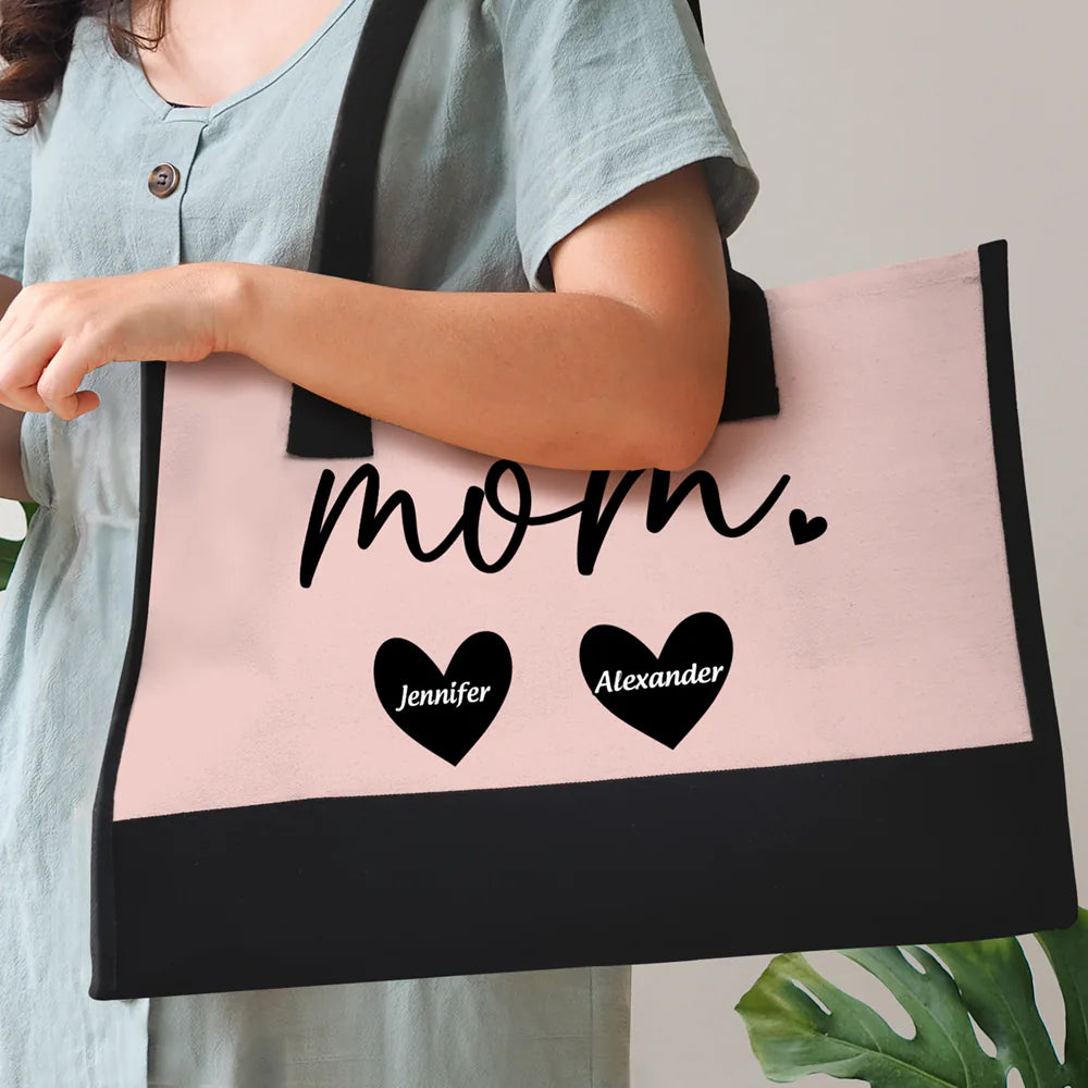 Mama Gigi Grandma - Personalized Canvas Tote Bag