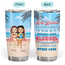 Salty Lil' Beaches Booze Bestie - Cadeau pour meilleur ami - Verre personnalisé