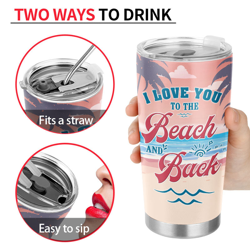Salty Lil' Beaches Booze Bestie - Cadeau pour meilleur ami - Verre personnalisé