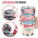 Salty Lil' Beaches Booze Bestie - Cadeau pour meilleur ami - Verre personnalisé