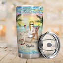 Just A Girl Who Loves Beaches - Gift For Women - Personalized Custom Tumbler
