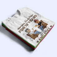 Couple s'ennuyant mutuellement, fierté mari/femme - Cadeau couple - T-shirt personnalisé