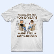 Couple s'ennuyant mutuellement, fierté mari/femme - Cadeau couple - T-shirt personnalisé
