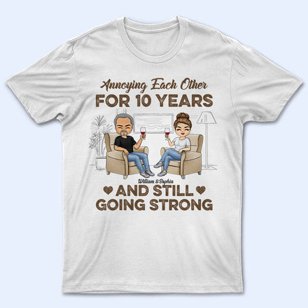 Couple s'ennuyant mutuellement, fierté mari/femme - Cadeau couple - T-shirt personnalisé