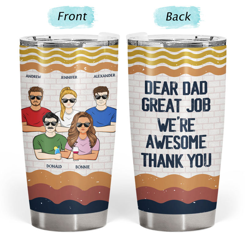 Cher papa, bon travail, je suis génial, merci - Cadeau pour papa - Gobelet personnalisé