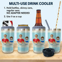 Cher papa, bon travail, je suis génial, merci Retro Young - Cadeau pour père - Glacière triple 3 en 1 personnalisée