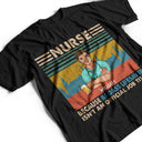 Lifesaver Official Job Title Nurses Vintage - Gift For Nurse - Personalized Custom T Shirt