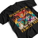 Oh Ship, c'est un voyage en famille à la plage rétro - Cadeau pour les parents - T-shirt personnalisé