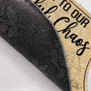 Welcome To Our Beautiful Chaos Couple Husband Wife Family - Personalized Custom Doormat