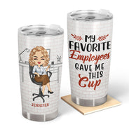 Mes employés préférés m'ont offert cette tasse - Cadeau pour le patron - Gobelet personnalisé