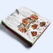 Gift For Grandma,Gifts For Her,Happy,Icon,Thanksgiving - Thanksgiving Gift For Grandma - Personalized One Thankful Grandma T Shirt