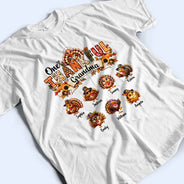 Gift For Grandma,Gifts For Her,Happy,Icon,Thanksgiving - Thanksgiving Gift For Grandma - Personalized One Thankful Grandma T Shirt