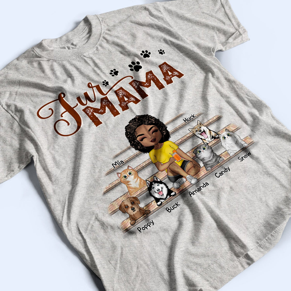 Meilleur chien, chat, maman, papa, jamais demandé ! Cadeau pour les amoureux des animaux ! T-shirt personnalisé