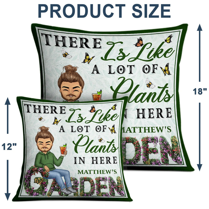 And Into The Garden I Go - Beware A Crazy Plant Lady Lives Here - Birthday, Housewarming Gift For Her, Him, Gardener, Outdoor Decor - Personalized Custom Pillow