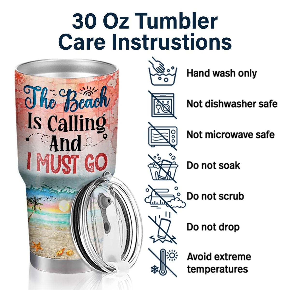 Juste une fille ou un garçon qui aime voyager et faire des croisières - Cadeau d'anniversaire pour lui, elle, les amoureux des voyages et des vacances - Gobelet personnalisé de 30 oz