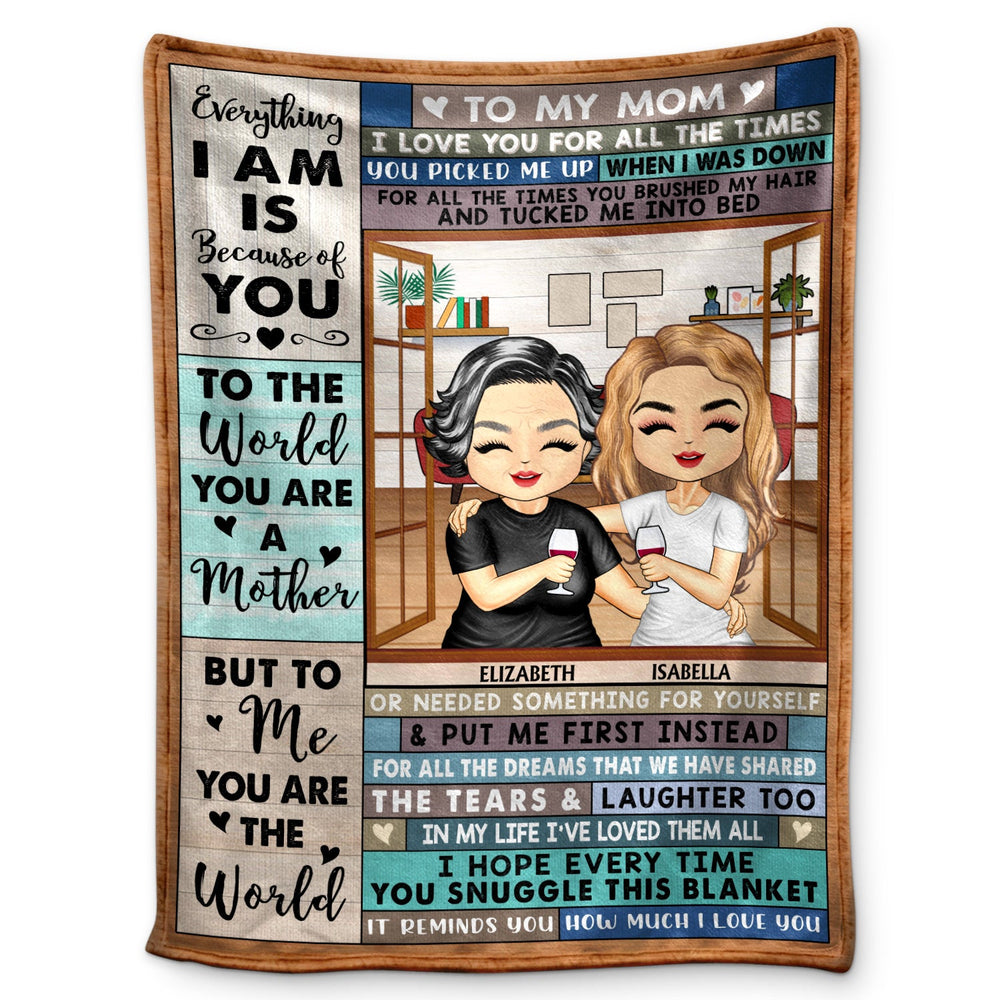 À ma mère, je t'aime pour toujours - Anniversaire, cadeau d'amour pour les enfants, enfants - Couverture personnalisée personnalisée - Anniversaire, cadeau d'amour pour maman, mère - Couverture polaire personnalisée personnalisée