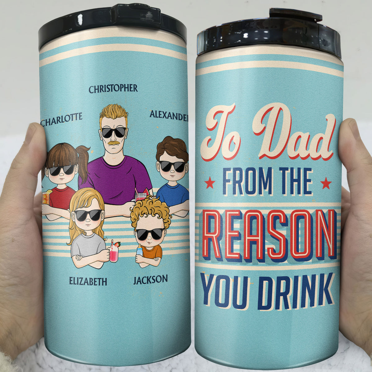 To Dad From The Reasons You Drink - Gift For Dad, Father - Personalize -  Wander Prints™