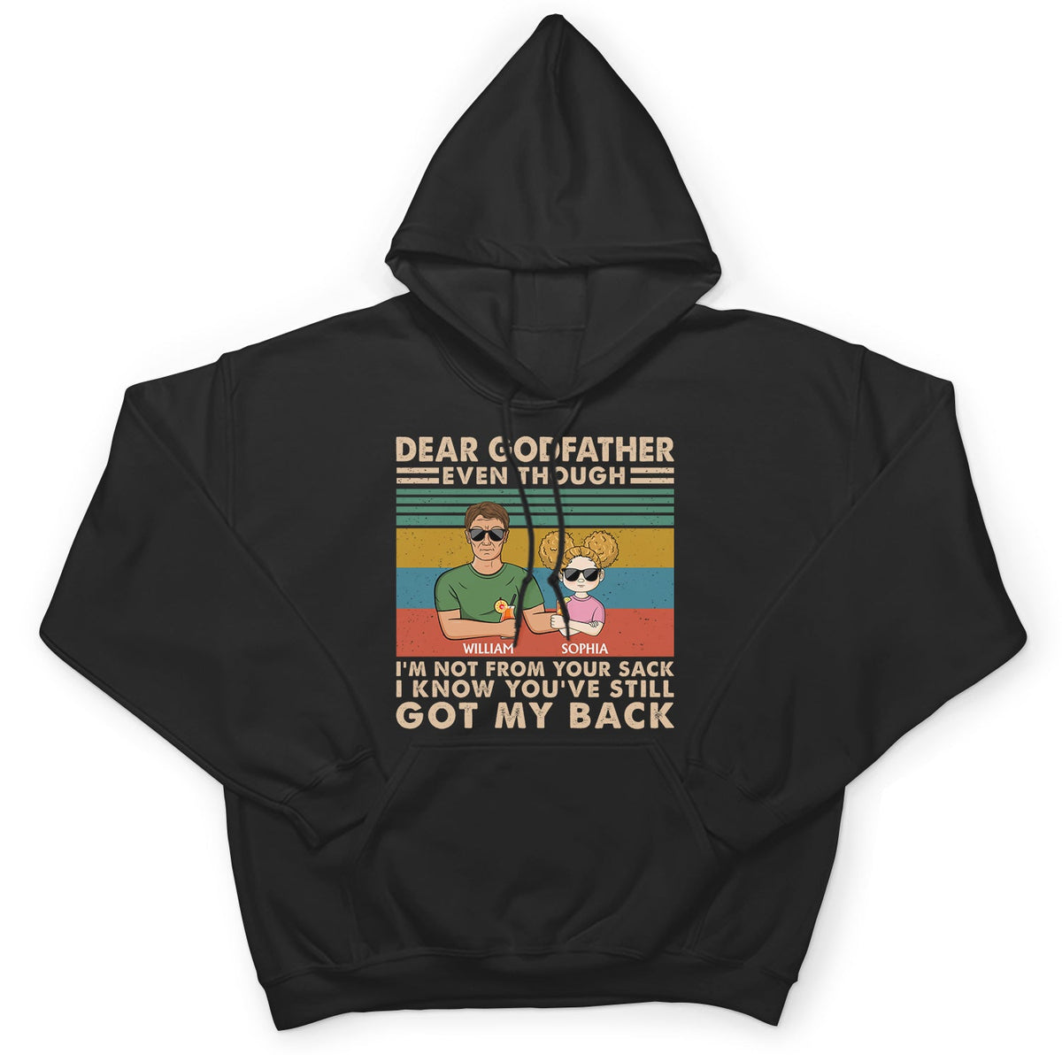 Même si je ne suis pas de ton sac - Anniversaire, cadeau d'amour pour beau-père, beau-père, papa bonus, Insta-papa - T-shirt personnalisé