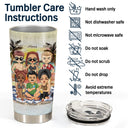 Friends Come And Go Like The Waves Of The Ocean - Birthday, Vacation, Traveling Gift For Besties, BFF, Best Friends, Siblings - Personalized Tumbler