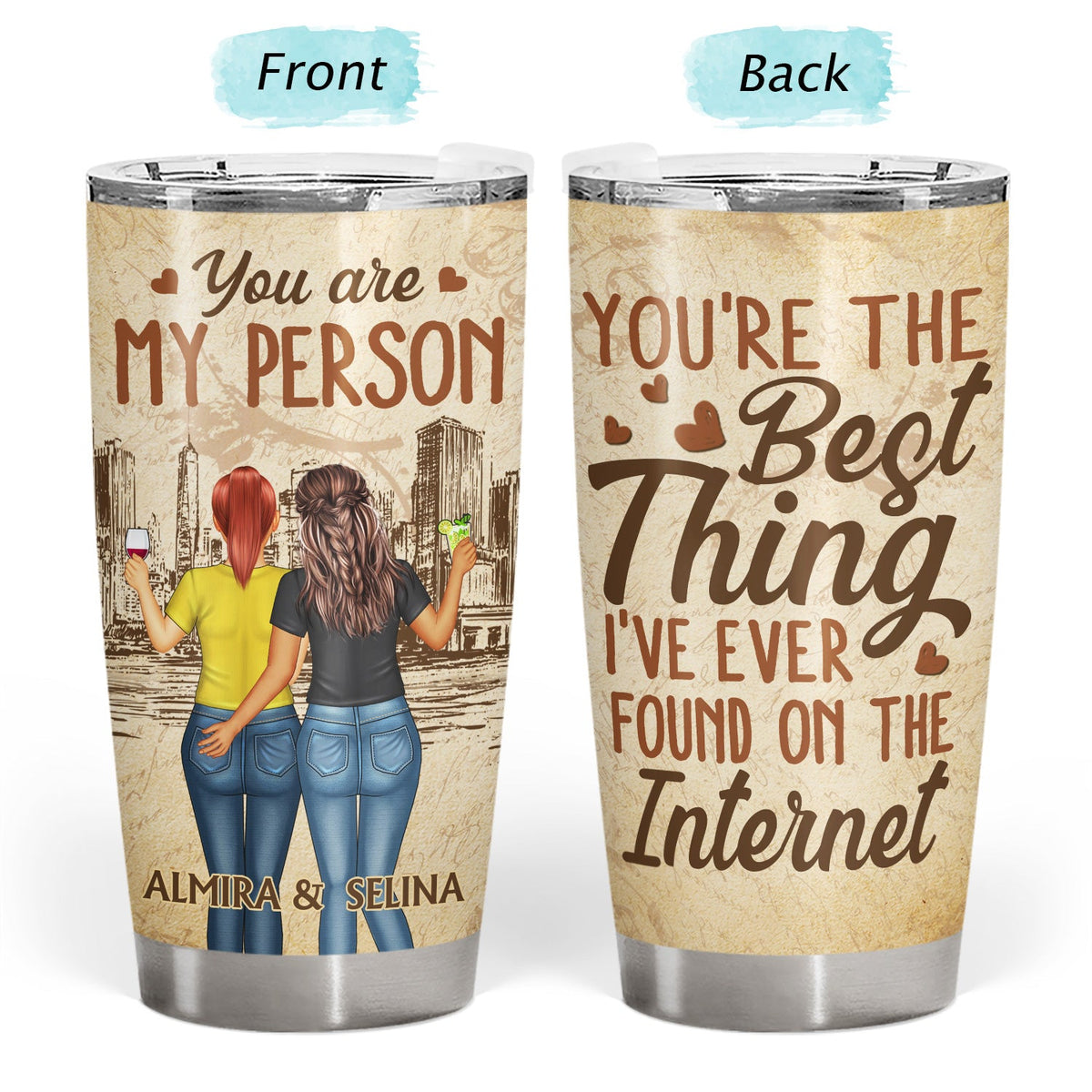 My Bum Would Be So Lonely, I Like You How I Like My Coffee - Birthday, Loving, Anniversary Gift For Spouse, Couple, Husband, Wife - Personalized Tumbler