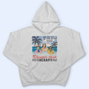 Voyage entre filles moins cher qu'une thérapie, des plages, de l'alcool et des meilleures amies - Cadeau d'anniversaire, de voyage, de vacances pour meilleure amie, meilleure amie, sœurs - T-shirt personnalisé